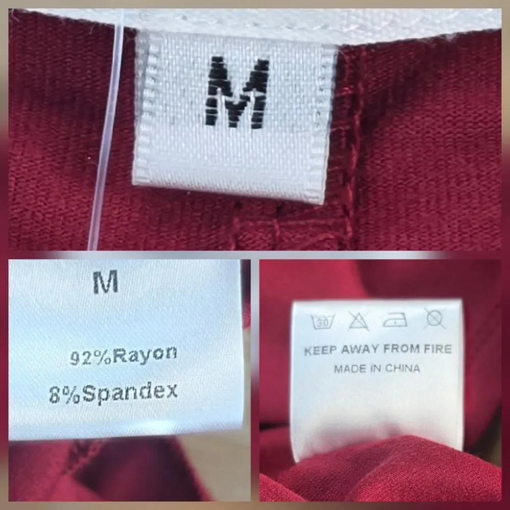 ☔️🩵⏭️NWT Burgundy Open Back Crop Long Sleeve Top Medium